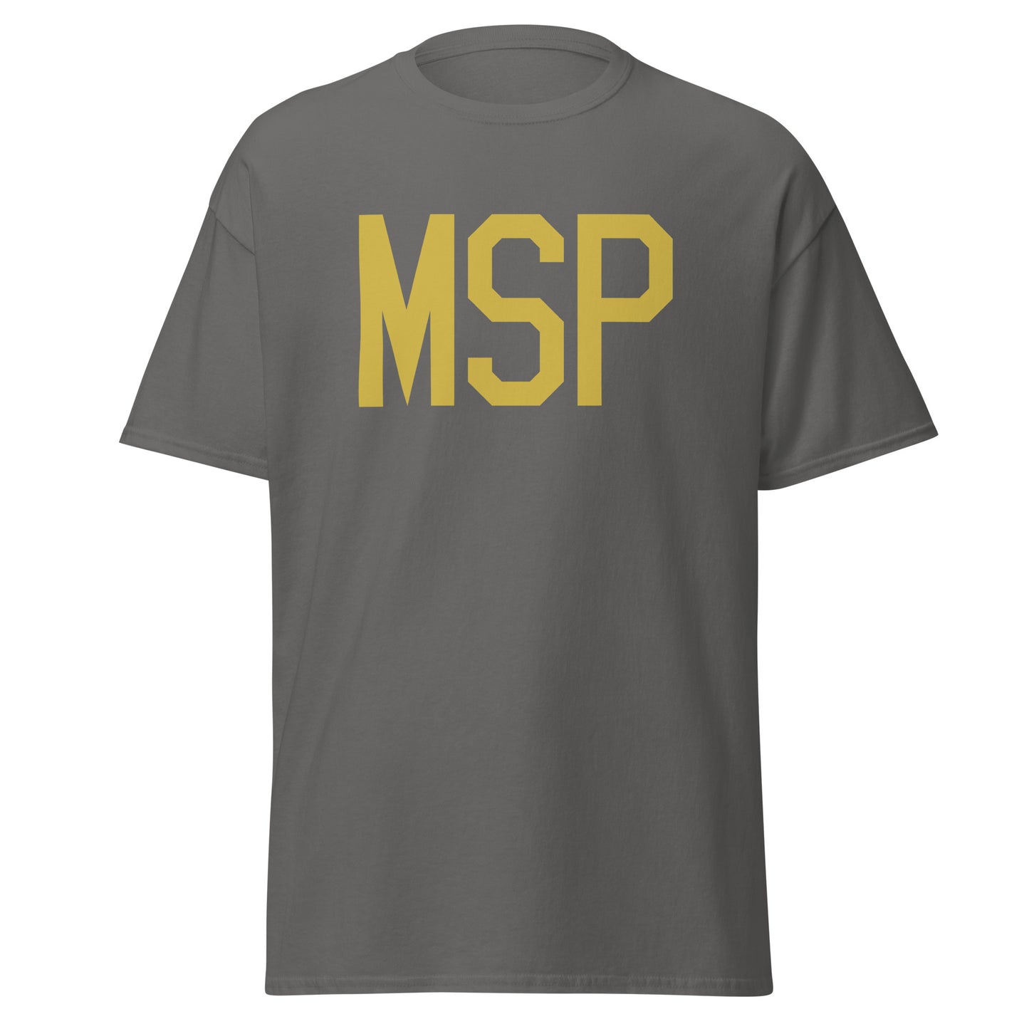 Aviation Enthusiast Men's Tee - Old Gold Graphic • MSP Minneapolis • YHM Designs - Image 05