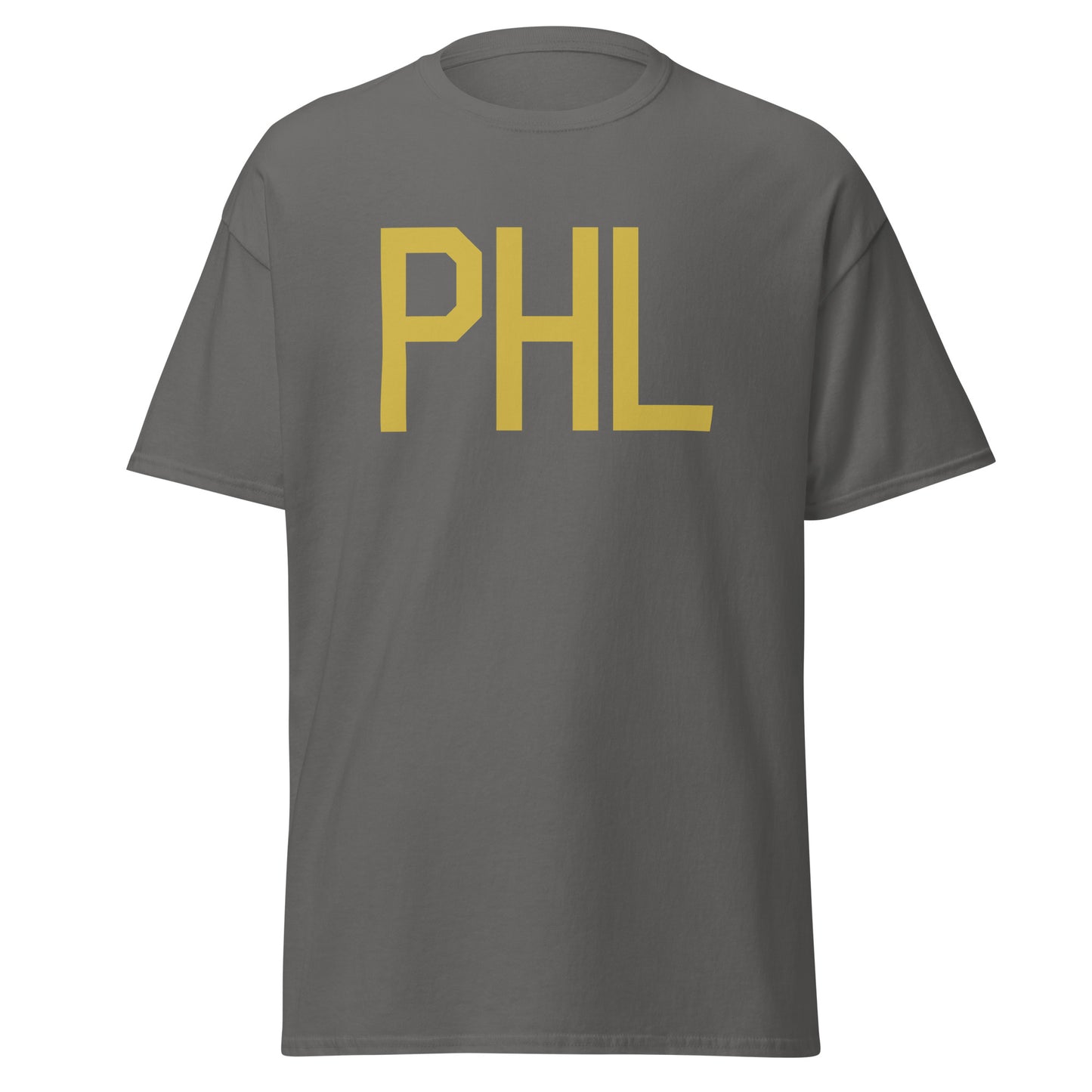 Aviation Enthusiast Men's Tee - Old Gold Graphic • PHL Philadelphia • YHM Designs - Image 05