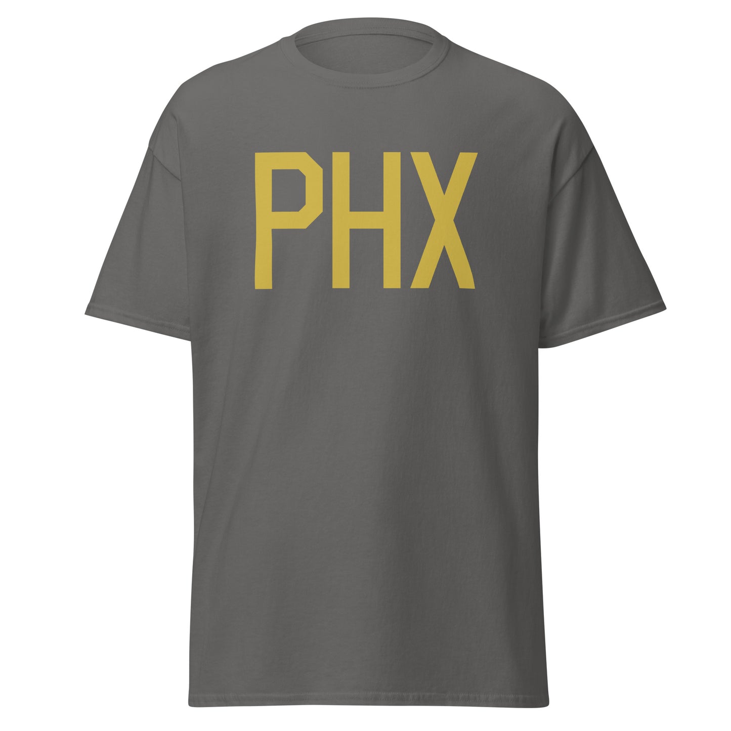 Aviation Enthusiast Men's Tee - Old Gold Graphic • PHX Phoenix • YHM Designs - Image 05