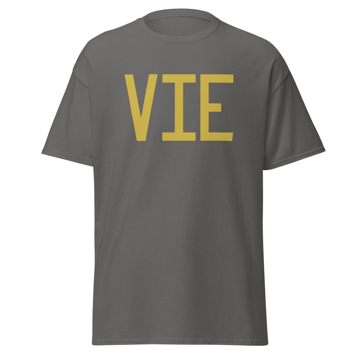 Aviation Enthusiast Men's Tee - Old Gold Graphic • VIE Vienna • YHM Designs - Image 05