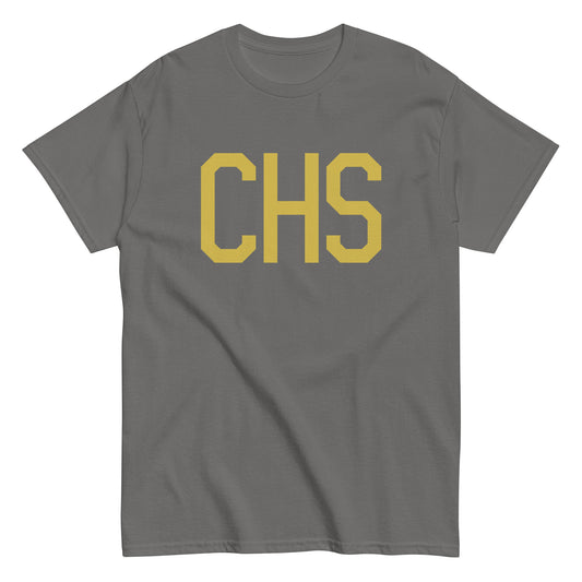 Aviation Enthusiast Men's Tee - Old Gold Graphic • CHS Charleston • YHM Designs - Image 01