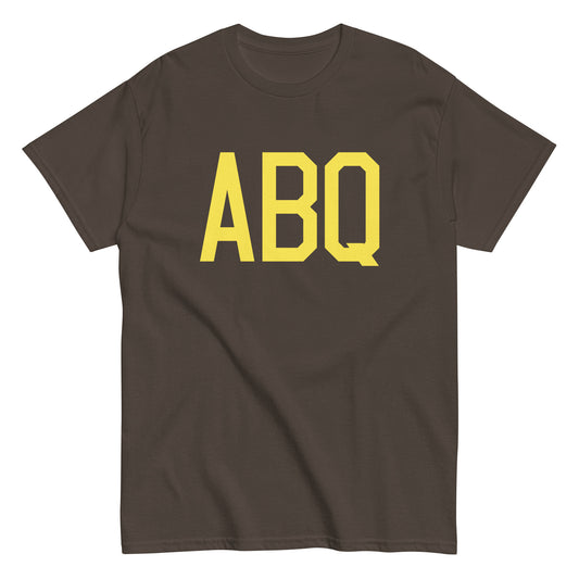 Aviation-Theme Men's T-Shirt - Yellow Graphic • ABQ Albuquerque • YHM Designs - Image 01