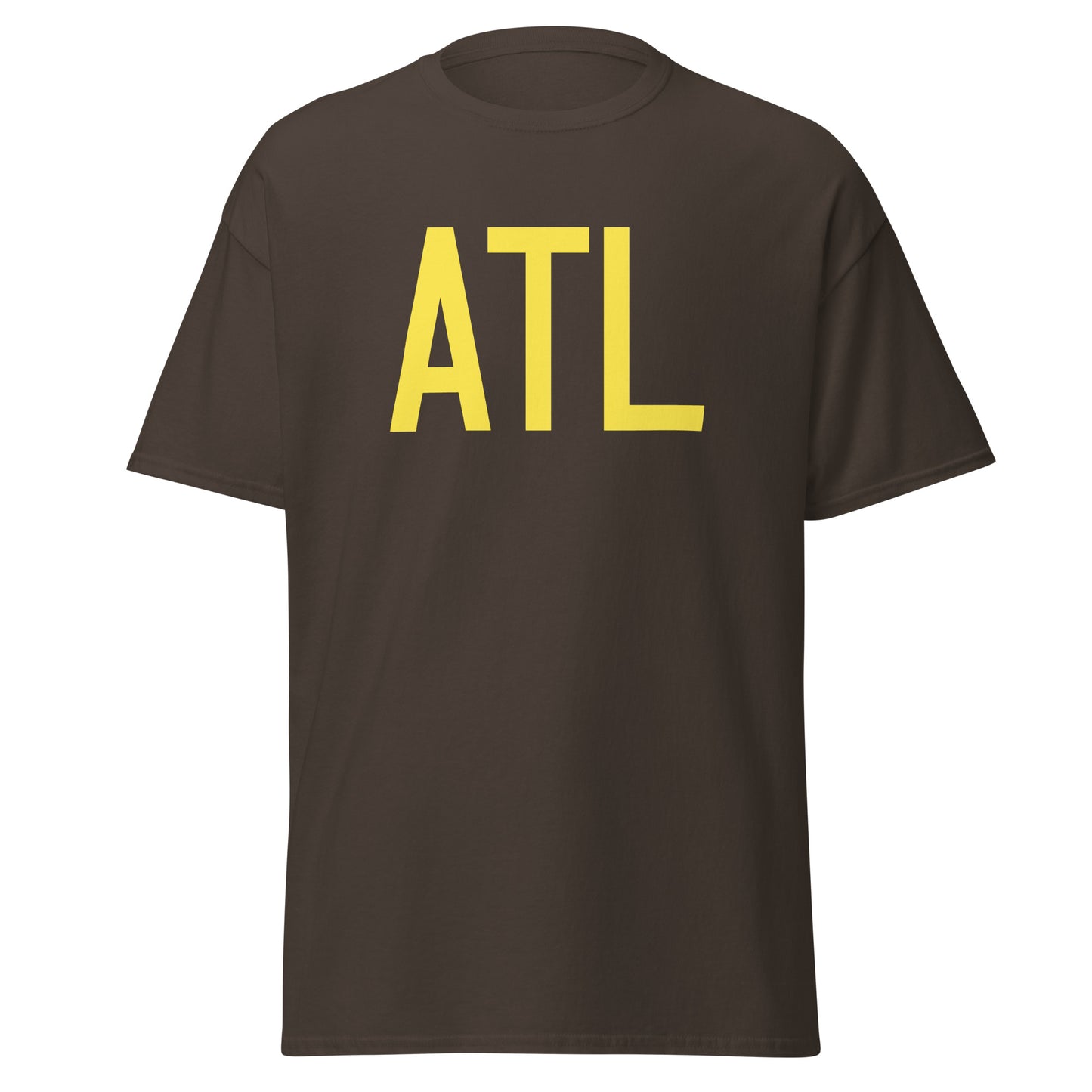 Aviation-Theme Men's T-Shirt - Yellow Graphic • ATL Atlanta • YHM Designs - Image 05