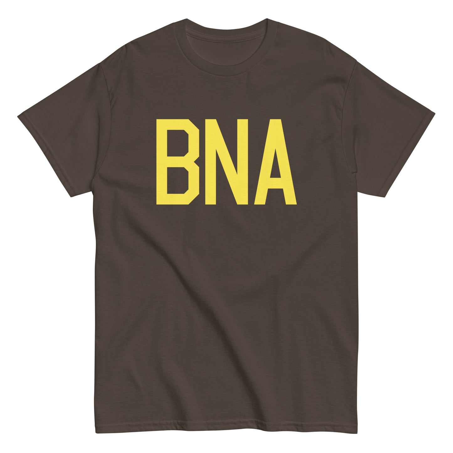 Aviation-Theme Men's T-Shirt - Yellow Graphic • BNA Nashville • YHM Designs - Image 01