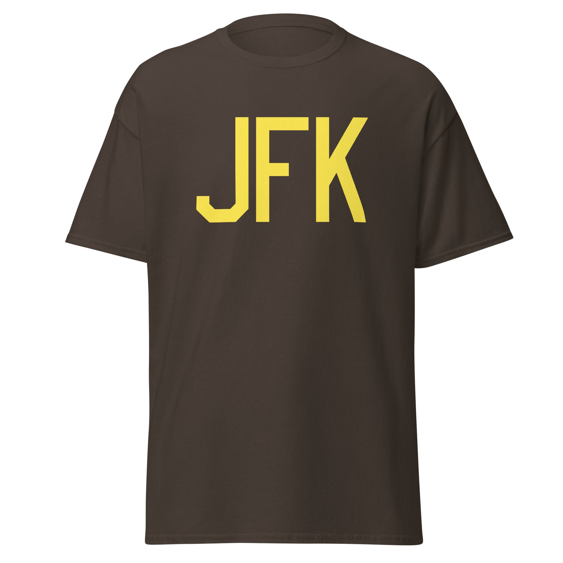 Aviation-Theme Men's T-Shirt - Yellow Graphic • JFK New York City • YHM Designs - Image 05