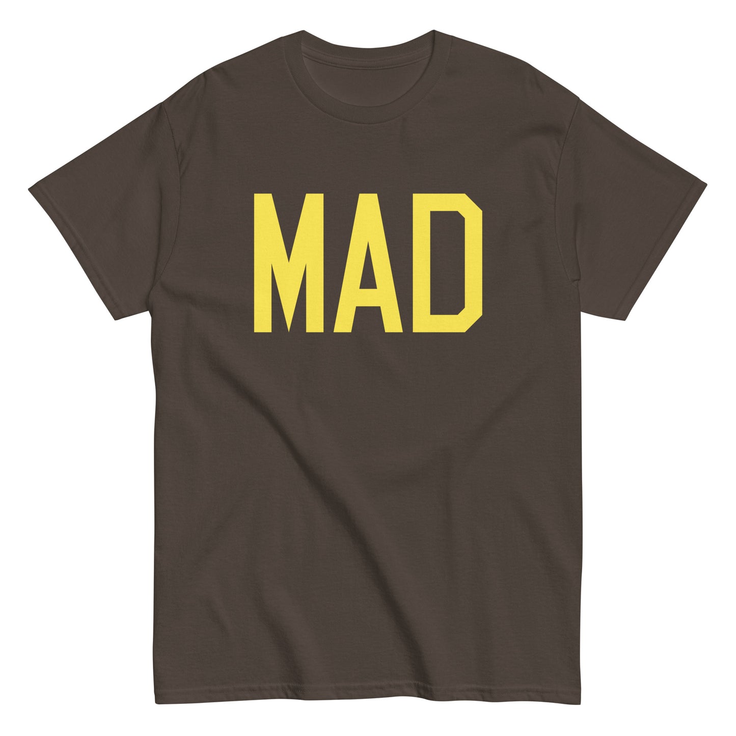 Aviation-Theme Men's T-Shirt - Yellow Graphic • MAD Madrid • YHM Designs - Image 01