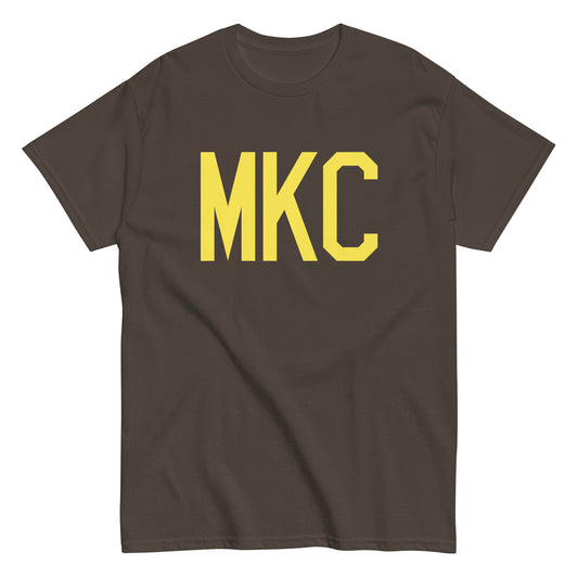 Aviation-Theme Men's T-Shirt - Yellow Graphic • MKC Kansas City • YHM Designs - Image 01