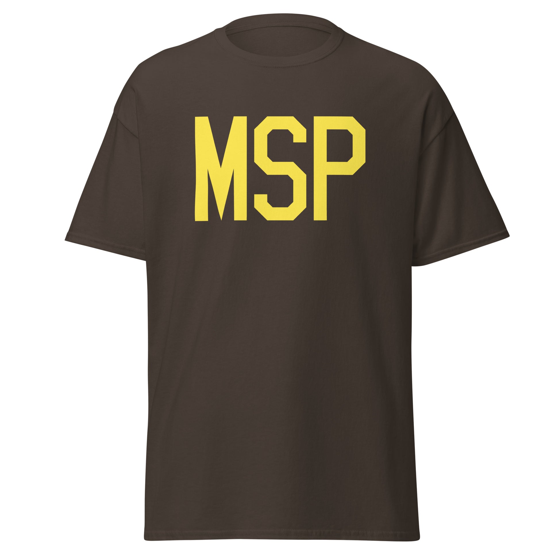 Aviation-Theme Men's T-Shirt - Yellow Graphic • MSP Minneapolis • YHM Designs - Image 05