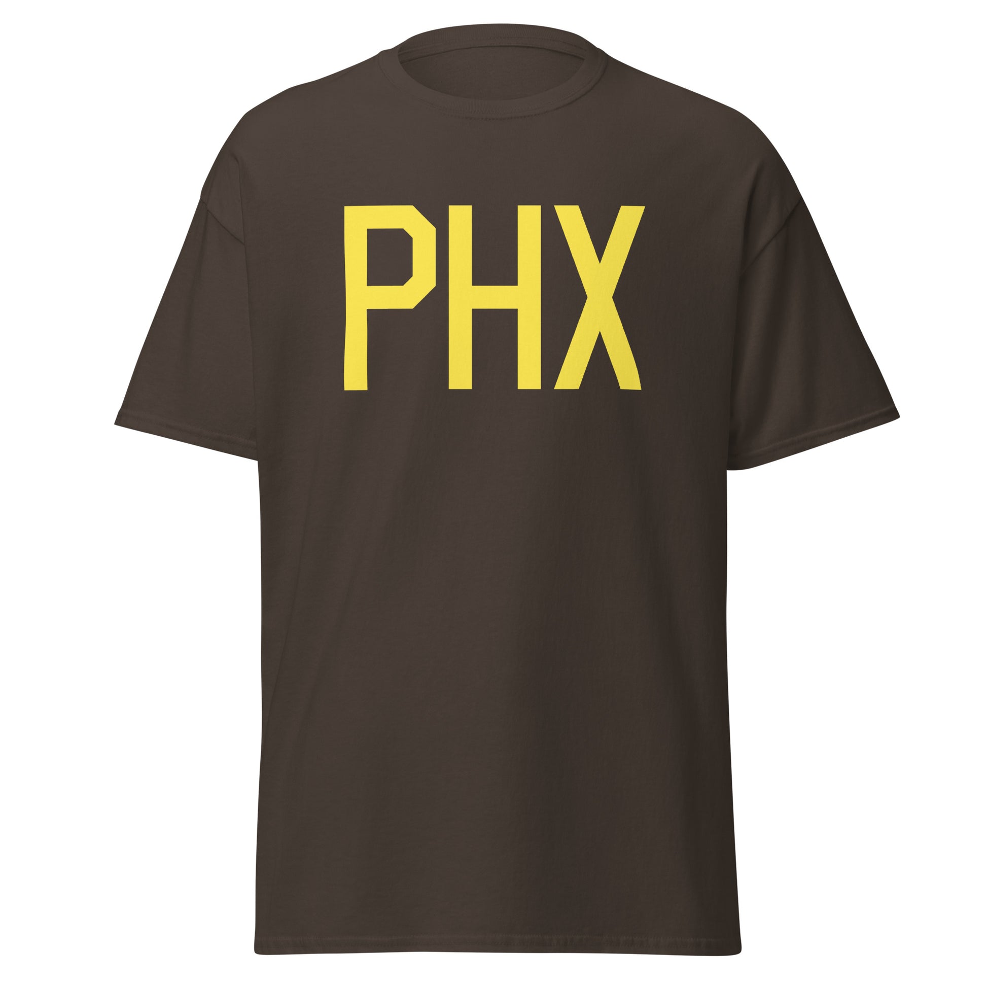 Aviation-Theme Men's T-Shirt - Yellow Graphic • PHX Phoenix • YHM Designs - Image 05