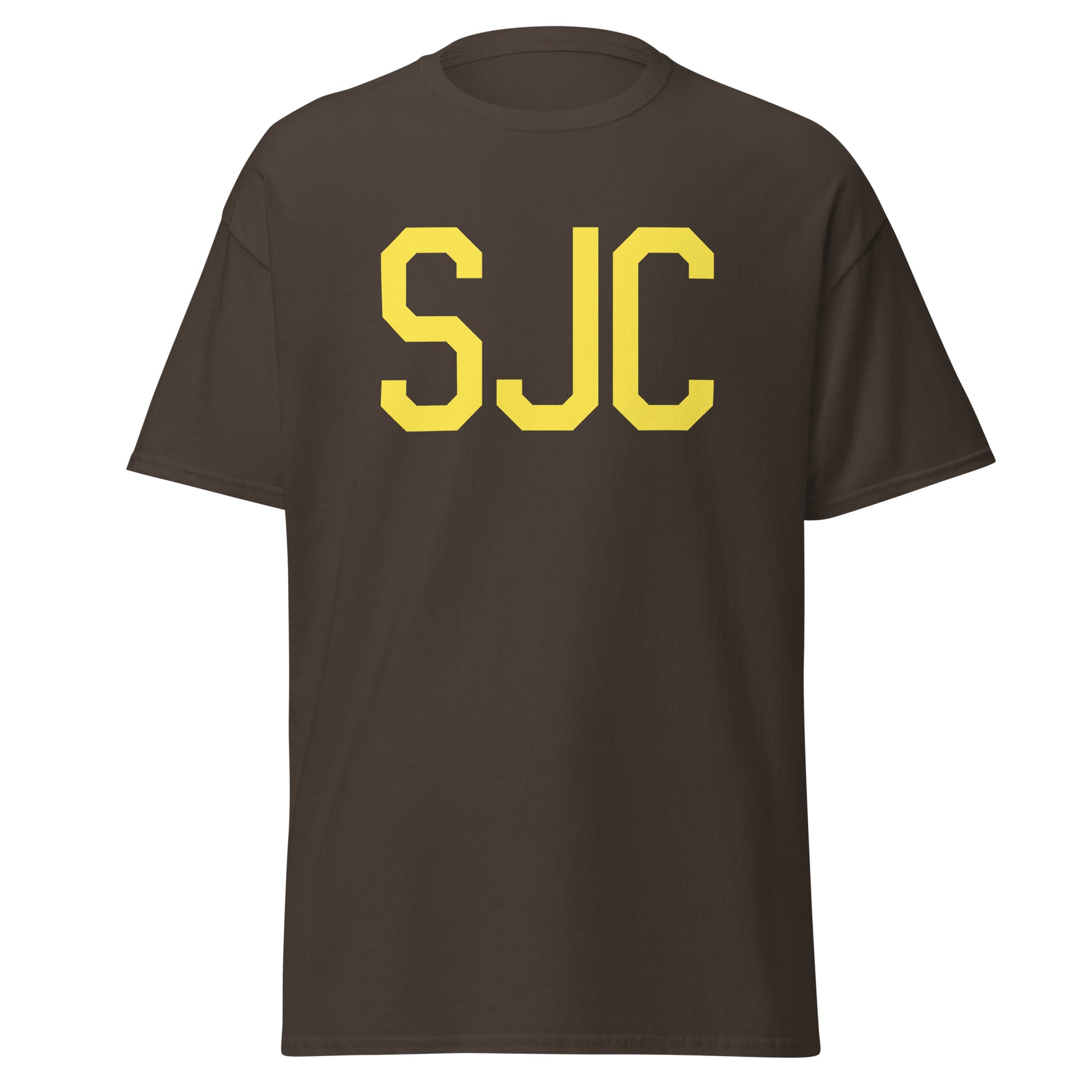 Aviation-Theme Men's T-Shirt - Yellow Graphic • SJC San Jose • YHM Designs - Image 05