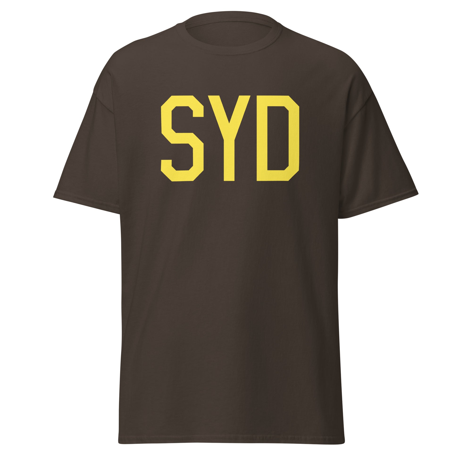 Aviation-Theme Men's T-Shirt - Yellow Graphic • SYD Sydney • YHM Designs - Image 05