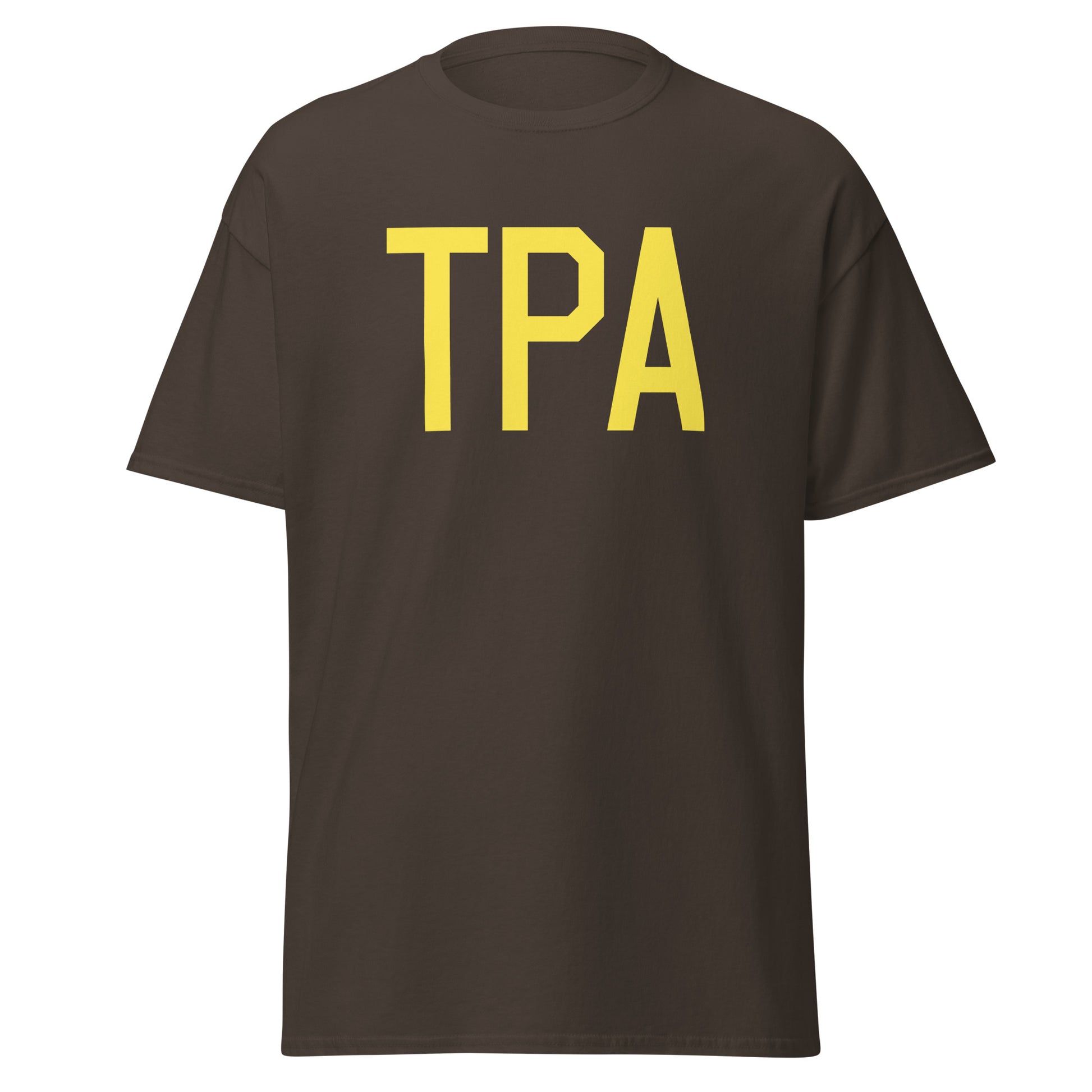 Aviation-Theme Men's T-Shirt - Yellow Graphic • TPA Tampa • YHM Designs - Image 05