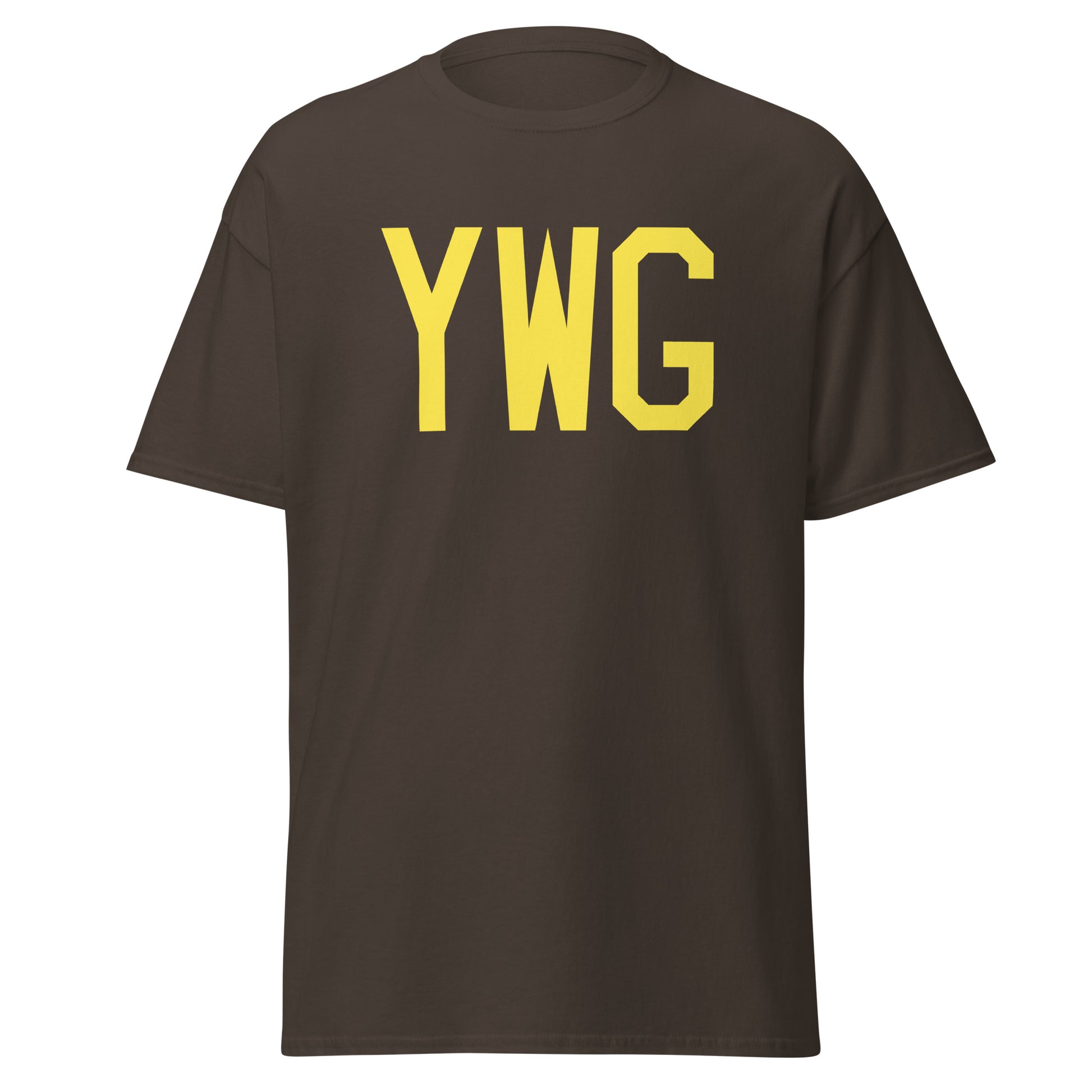 Aviation-Theme Men's T-Shirt - Yellow Graphic • YWG Winnipeg • YHM Designs - Image 05