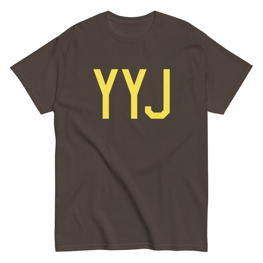 Aviation-Theme Men's T-Shirt - Yellow Graphic • YYJ Victoria • YHM Designs - Image 01