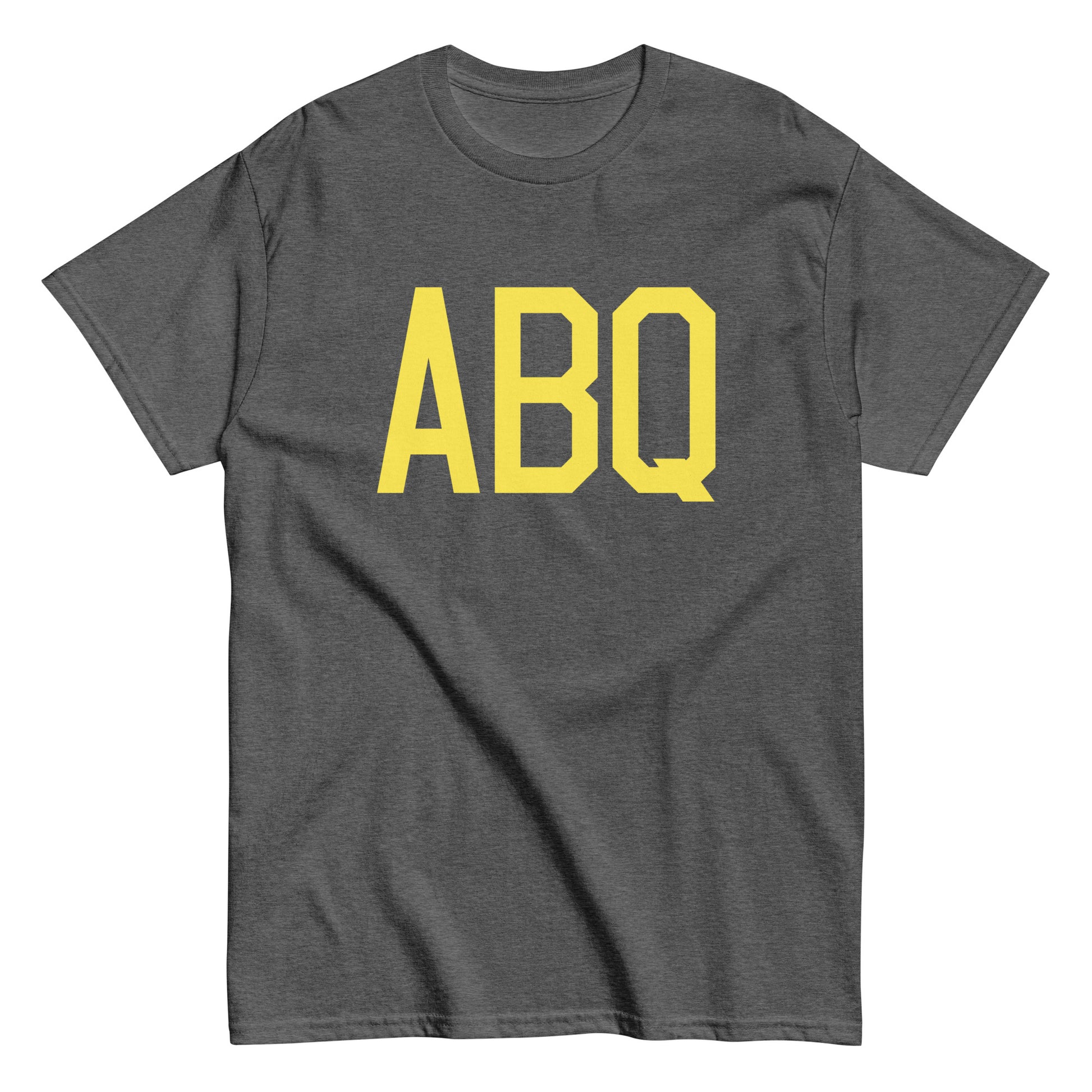 Aviation-Theme Men's T-Shirt - Yellow Graphic • ABQ Albuquerque • YHM Designs - Image 02