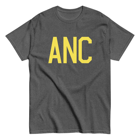 Aviation-Theme Men's T-Shirt - Yellow Graphic • ANC Anchorage • YHM Designs - Image 02