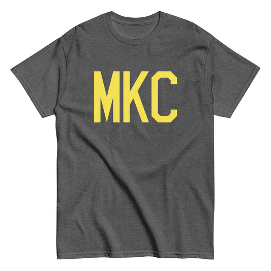 Aviation-Theme Men's T-Shirt - Yellow Graphic • MKC Kansas City • YHM Designs - Image 02