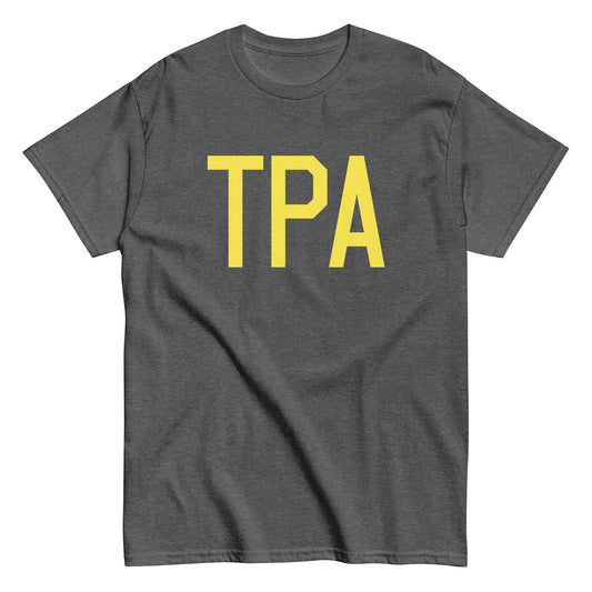 Aviation-Theme Men's T-Shirt - Yellow Graphic • TPA Tampa • YHM Designs - Image 02