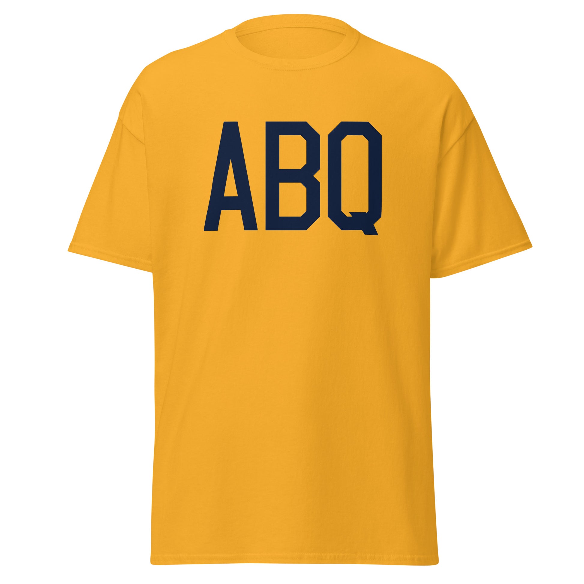 Aviation-Theme Men's T-Shirt - Navy Blue Graphic • ABQ Albuquerque • YHM Designs - Image 05