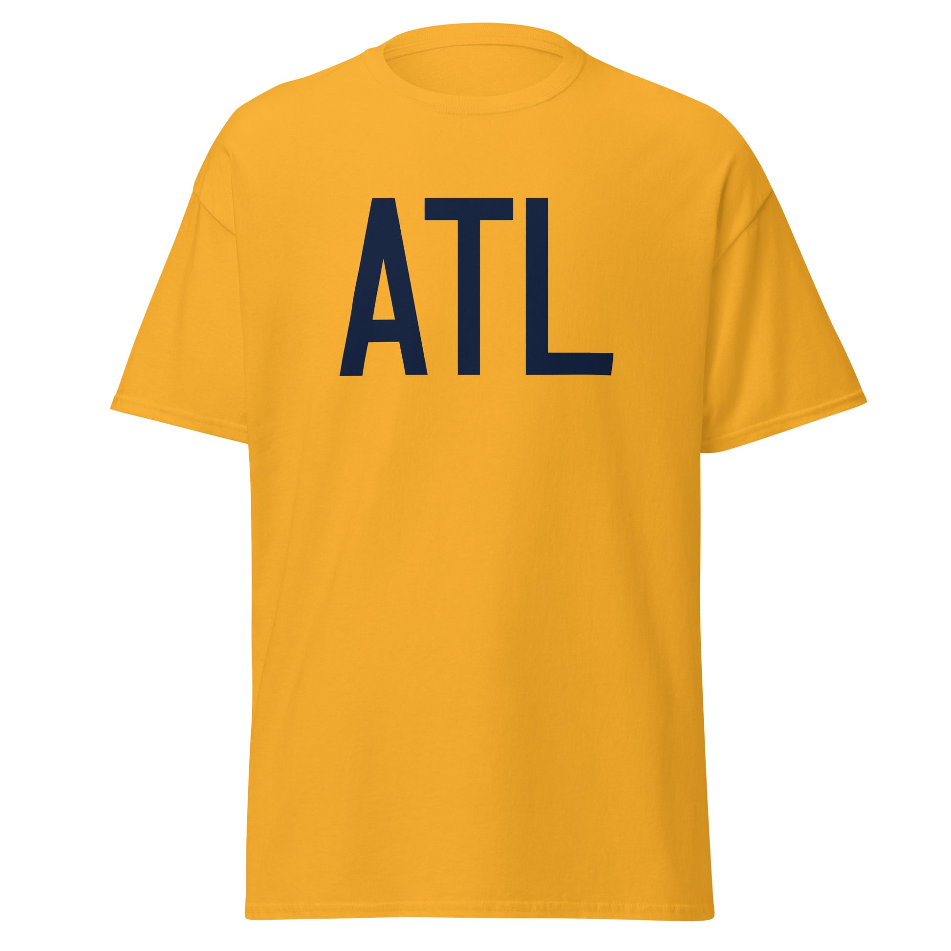 Aviation-Theme Men's T-Shirt - Navy Blue Graphic • ATL Atlanta • YHM Designs - Image 05