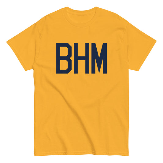 Aviation-Theme Men's T-Shirt - Navy Blue Graphic • BHM Birmingham • YHM Designs - Image 01