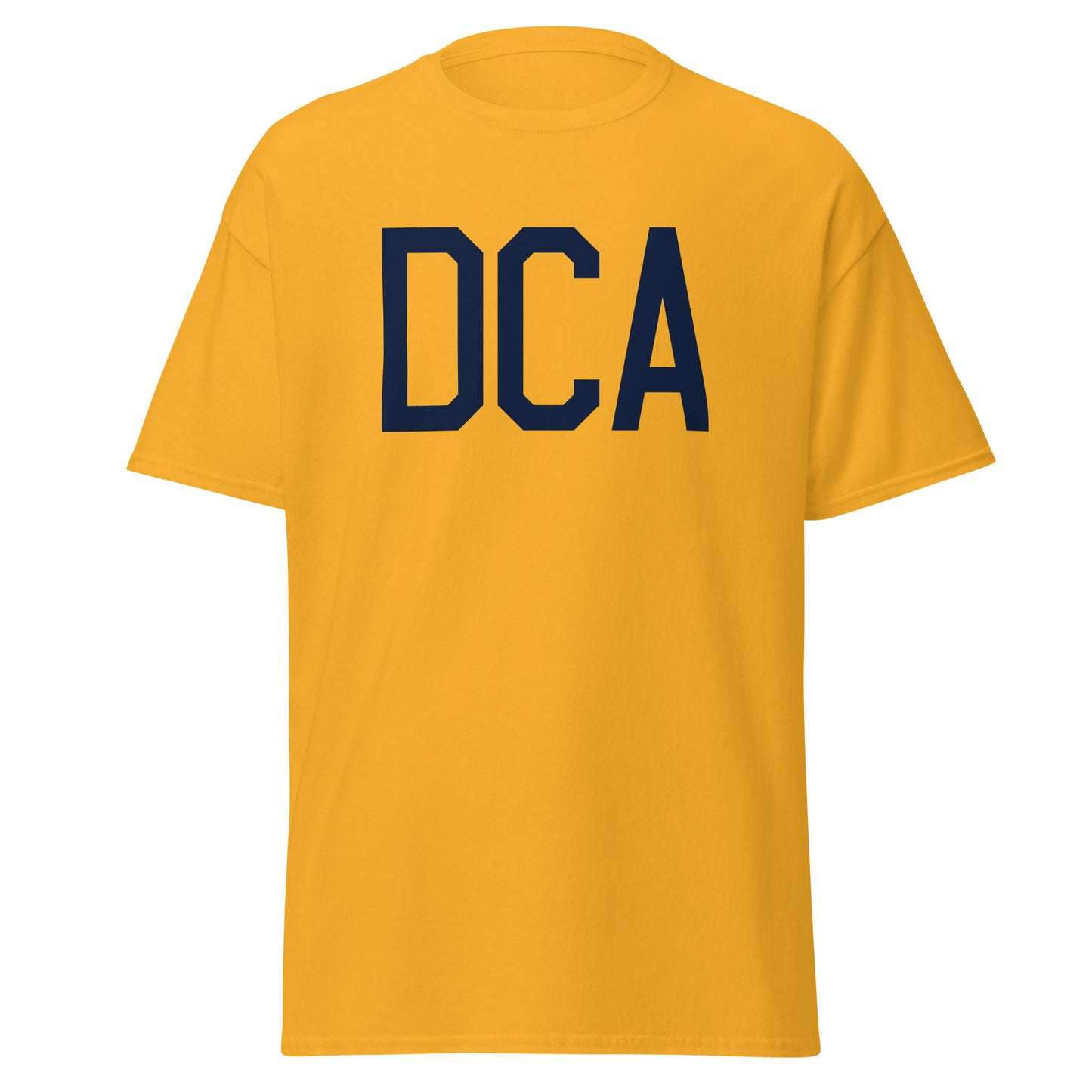Aviation-Theme Men's T-Shirt - Navy Blue Graphic • DCA Washington • YHM Designs - Image 05