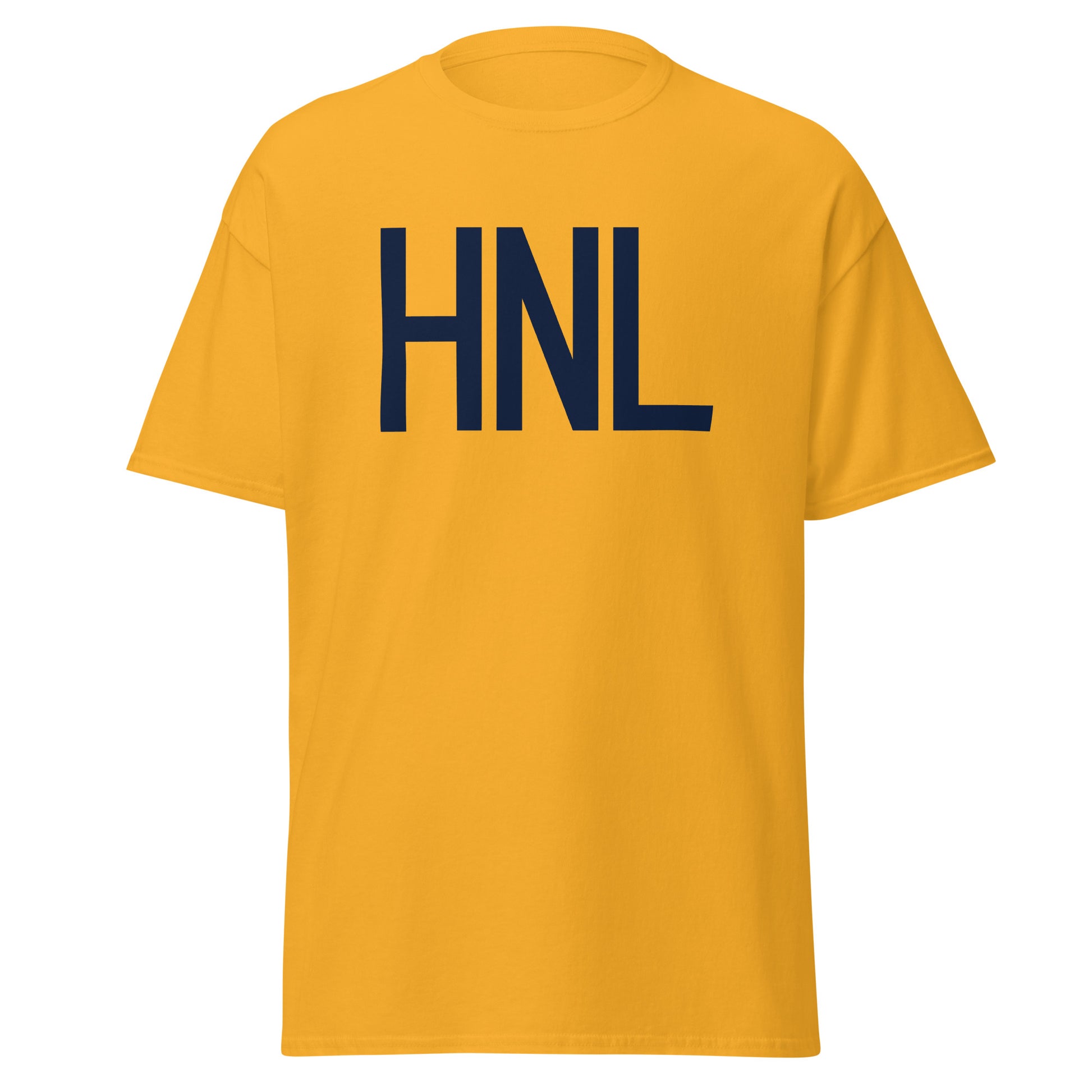 Aviation-Theme Men's T-Shirt - Navy Blue Graphic • HNL Honolulu • YHM Designs - Image 05