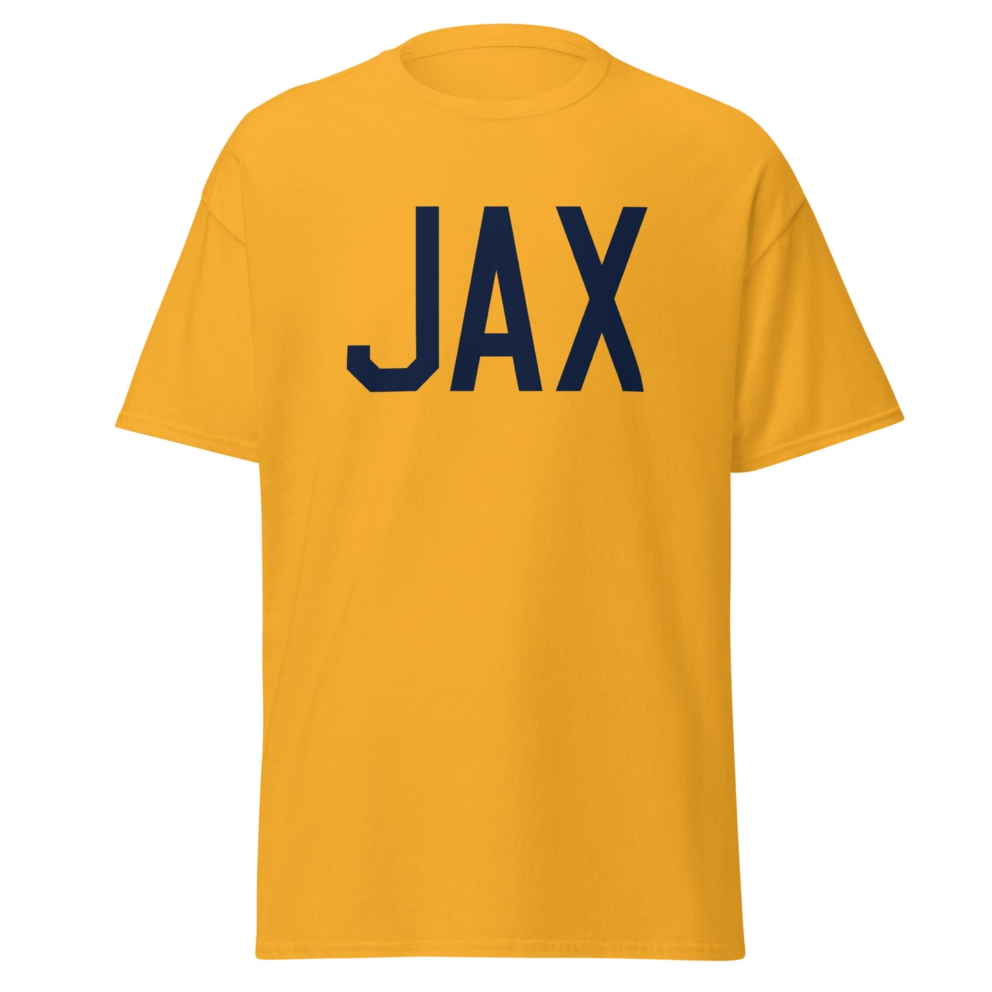 Aviation-Theme Men's T-Shirt - Navy Blue Graphic • JAX Jacksonville • YHM Designs - Image 05