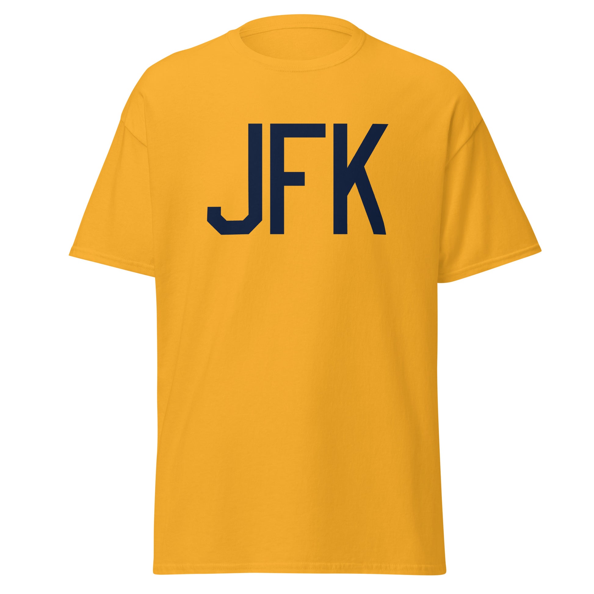 Aviation-Theme Men's T-Shirt - Navy Blue Graphic • JFK New York City • YHM Designs - Image 05