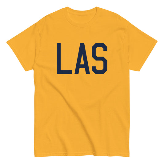 Aviation-Theme Men's T-Shirt - Navy Blue Graphic • LAS Las Vegas • YHM Designs - Image 01