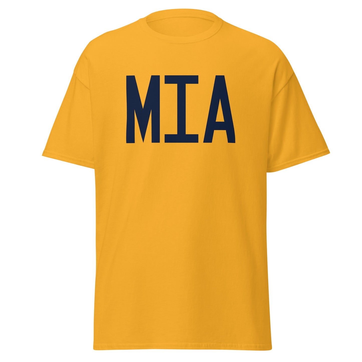 Aviation-Theme Men's T-Shirt - Navy Blue Graphic • MIA Miami • YHM Designs - Image 05