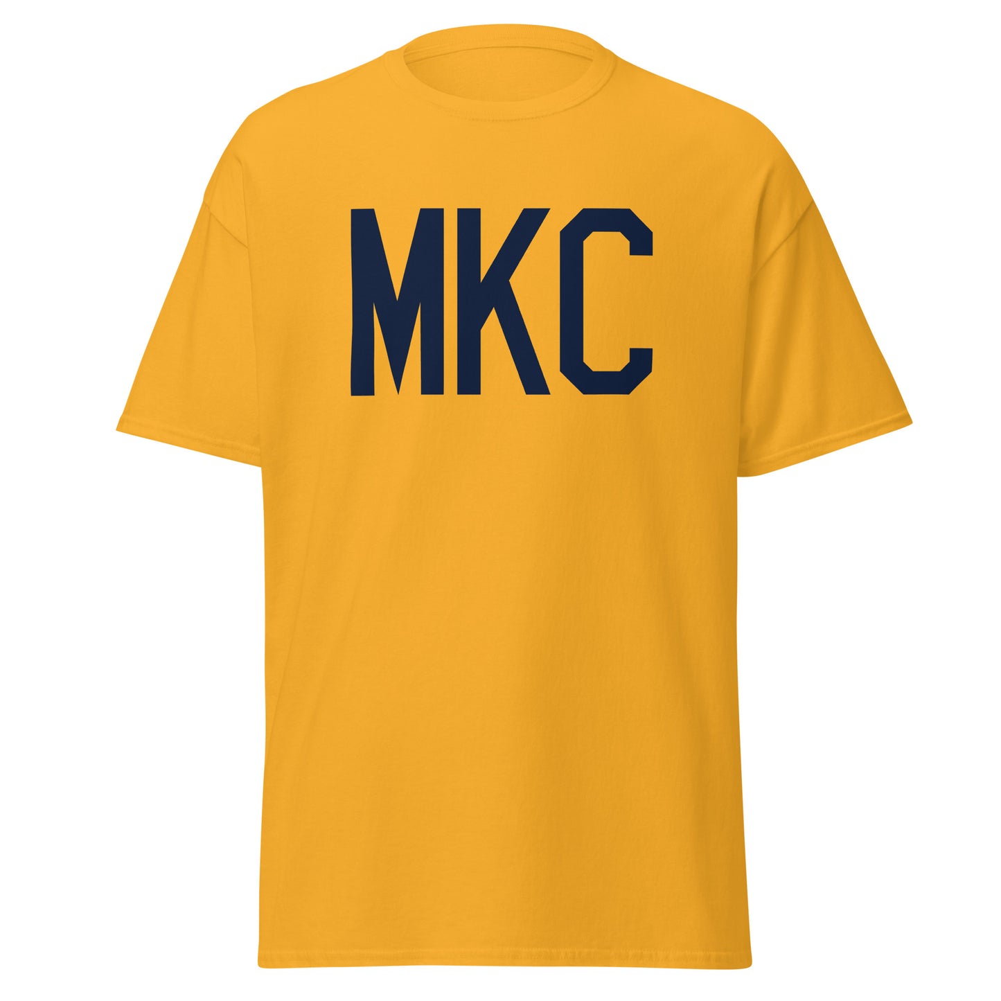 Aviation-Theme Men's T-Shirt - Navy Blue Graphic • MKC Kansas City • YHM Designs - Image 05