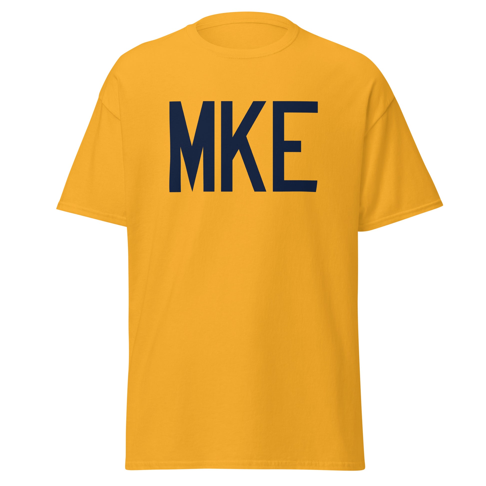 Aviation-Theme Men's T-Shirt - Navy Blue Graphic • MKE Milwaukee • YHM Designs - Image 05