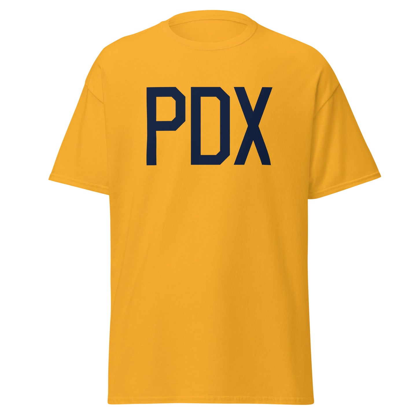 Aviation-Theme Men's T-Shirt - Navy Blue Graphic • PDX Portland • YHM Designs - Image 05