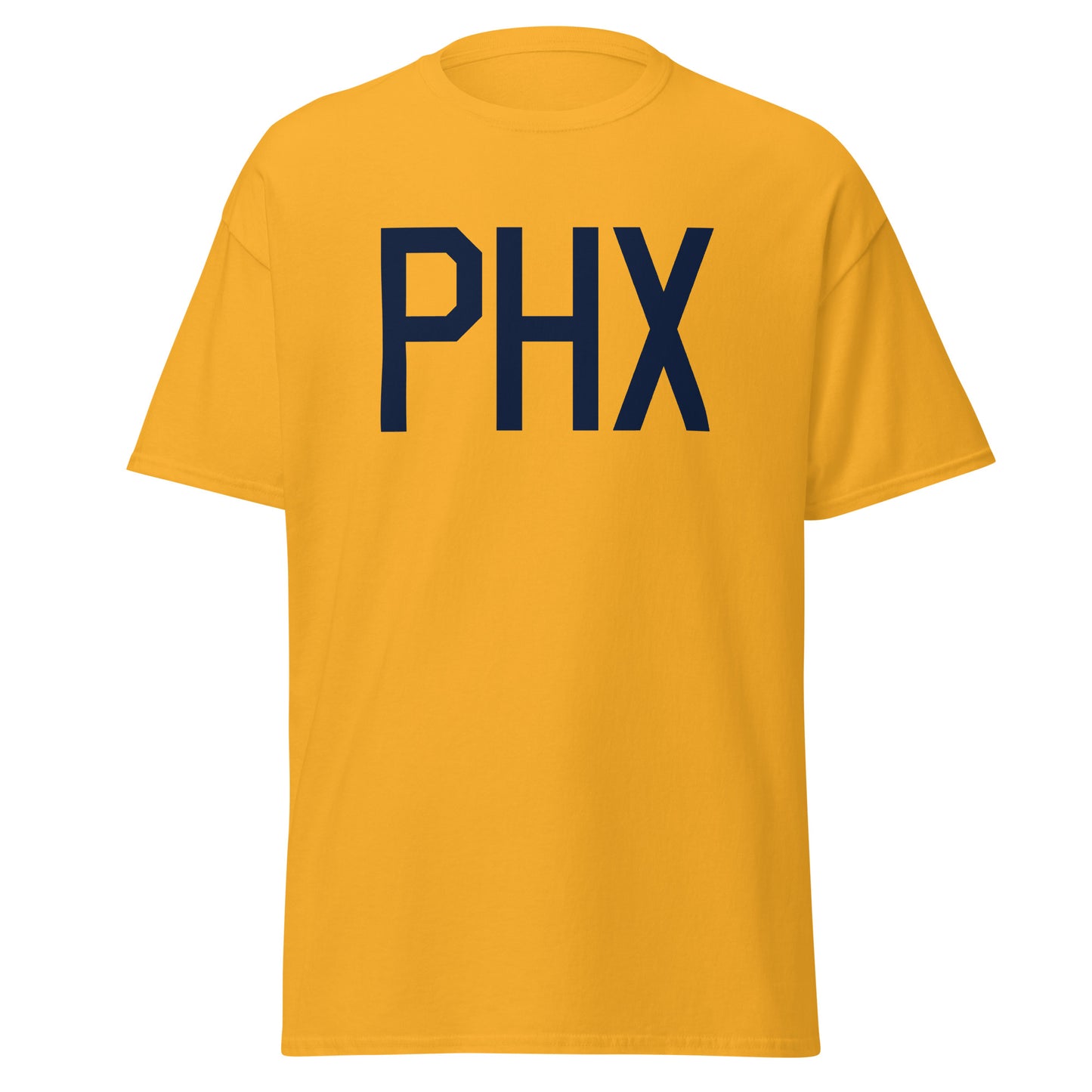Aviation-Theme Men's T-Shirt - Navy Blue Graphic • PHX Phoenix • YHM Designs - Image 05