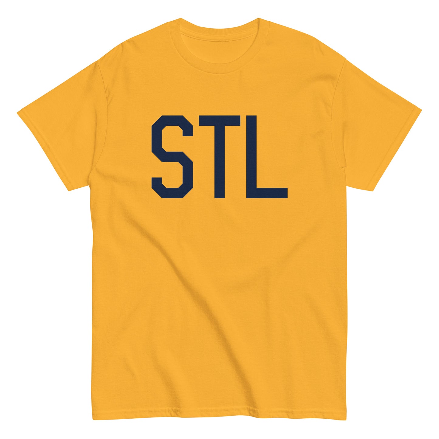 Aviation-Theme Men's T-Shirt - Navy Blue Graphic • STL St. Louis • YHM Designs - Image 01