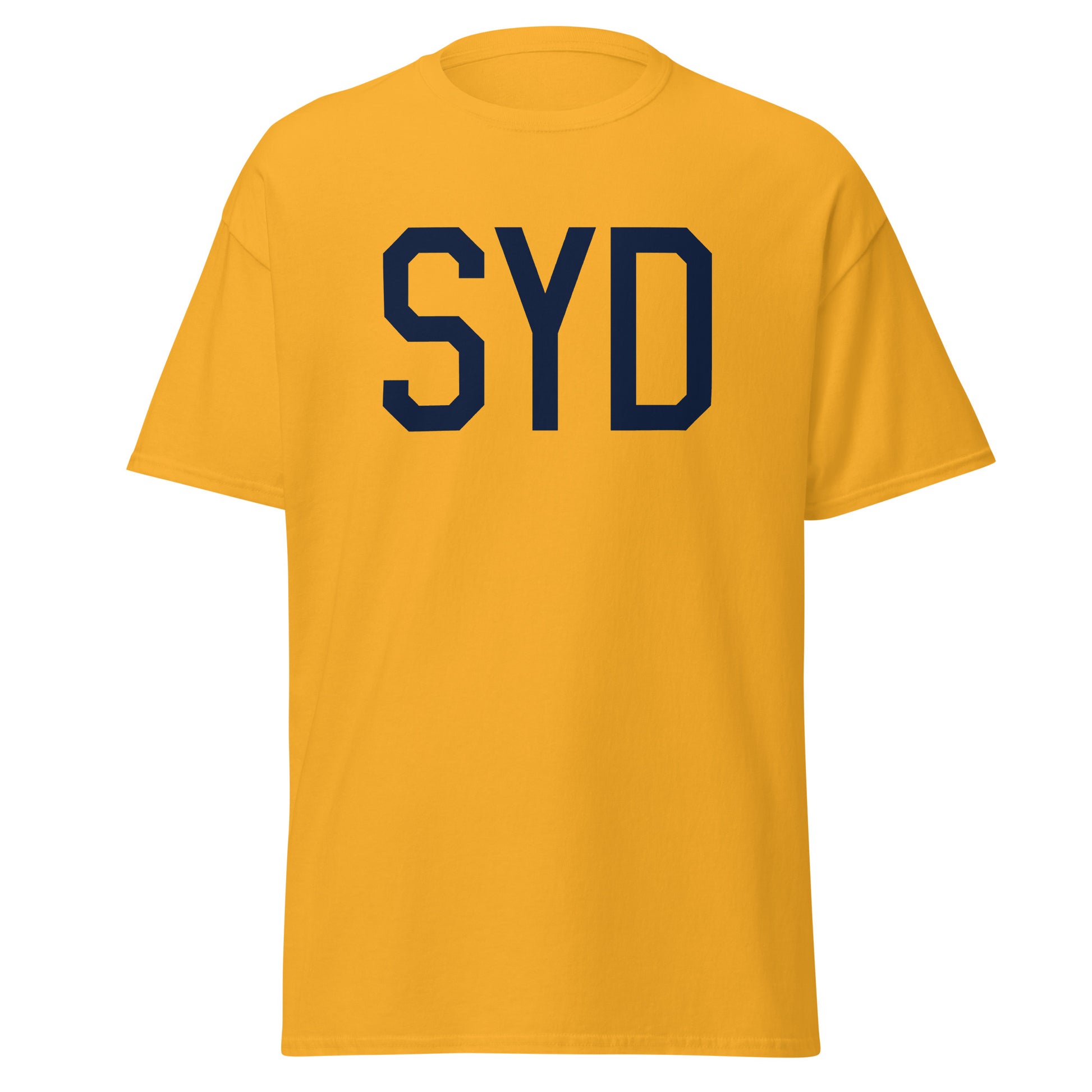 Aviation-Theme Men's T-Shirt - Navy Blue Graphic • SYD Sydney • YHM Designs - Image 05