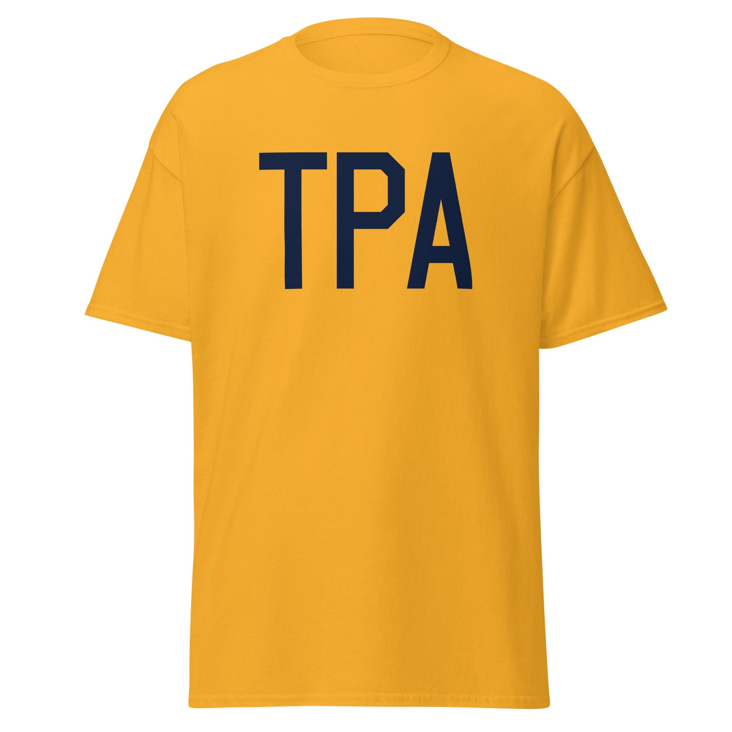 Aviation-Theme Men's T-Shirt - Navy Blue Graphic • TPA Tampa • YHM Designs - Image 05