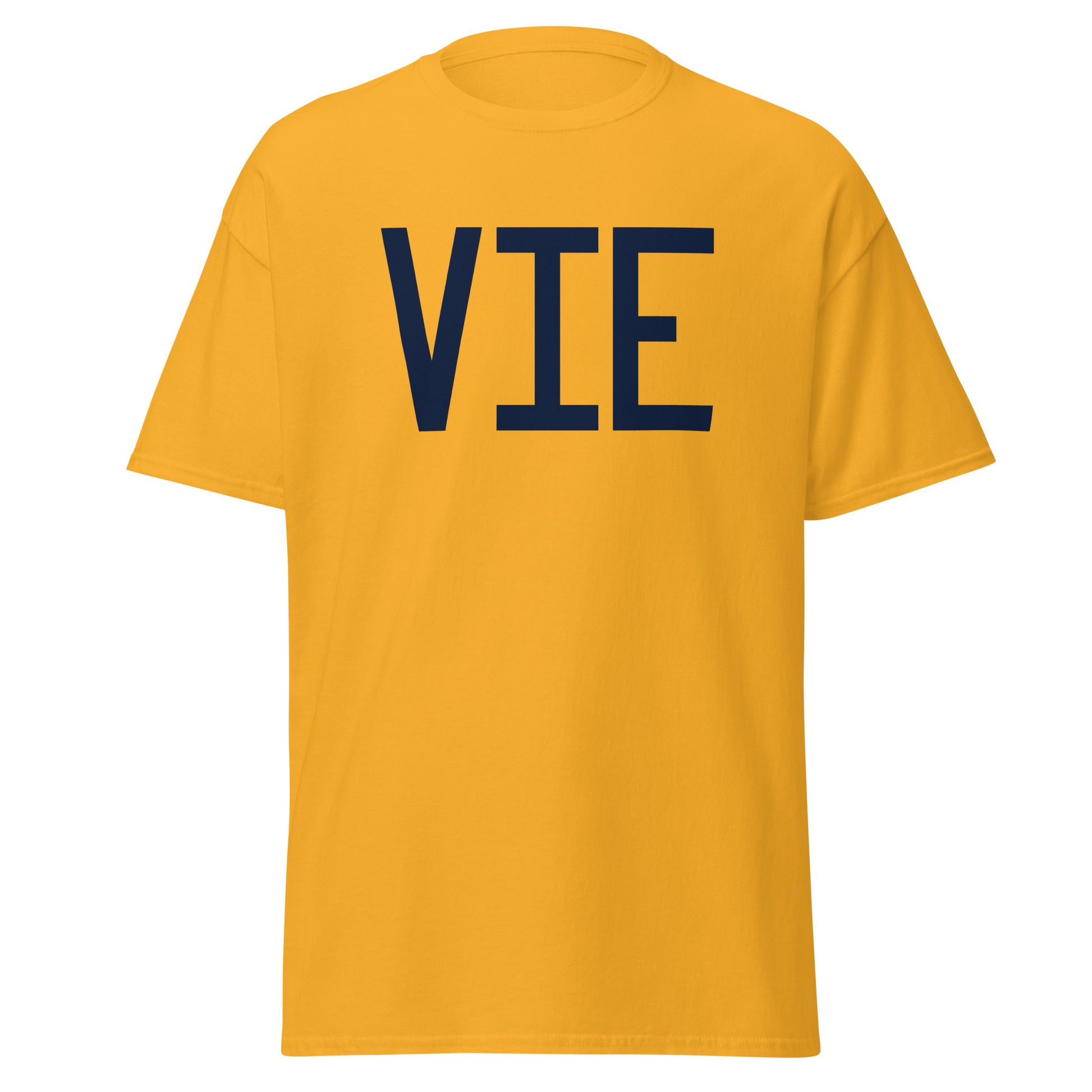 Aviation-Theme Men's T-Shirt - Navy Blue Graphic • VIE Vienna • YHM Designs - Image 05