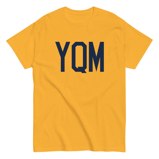 Aviation-Theme Men's T-Shirt - Navy Blue Graphic • YQM Moncton • YHM Designs - Image 01