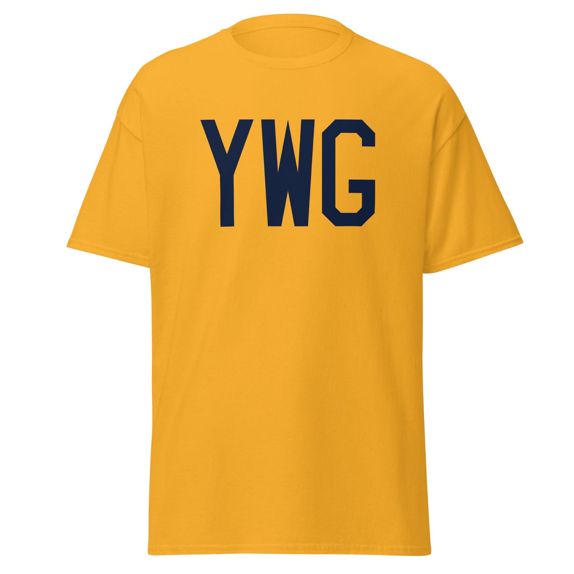 Aviation-Theme Men's T-Shirt - Navy Blue Graphic • YWG Winnipeg • YHM Designs - Image 05
