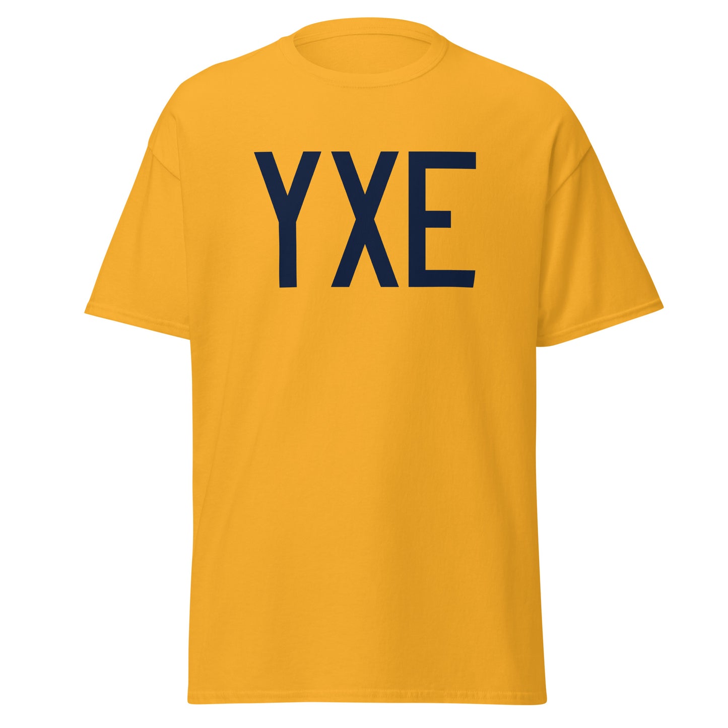 Aviation-Theme Men's T-Shirt - Navy Blue Graphic • YXE Saskatoon • YHM Designs - Image 05