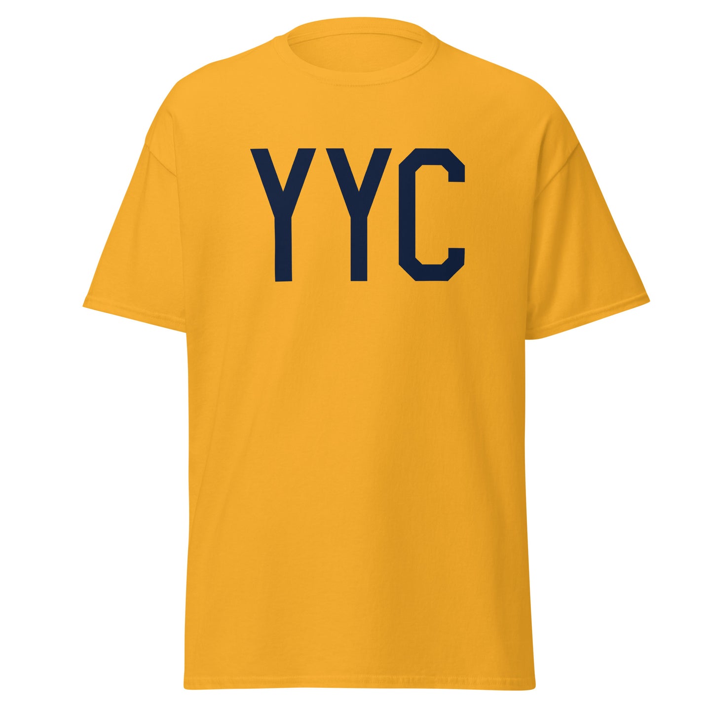 Aviation-Theme Men's T-Shirt - Navy Blue Graphic • YYC Calgary • YHM Designs - Image 05