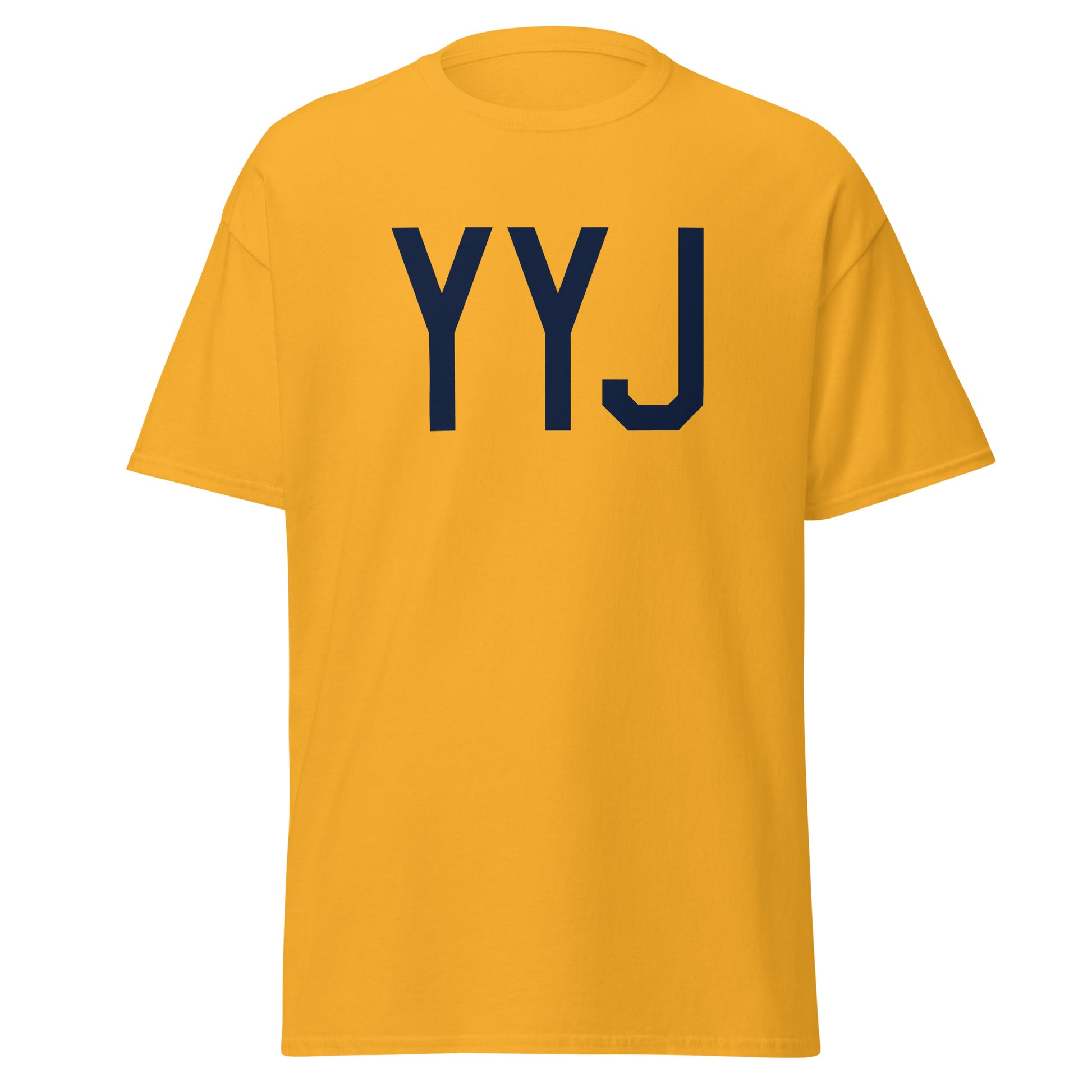 Aviation-Theme Men's T-Shirt - Navy Blue Graphic • YYJ Victoria • YHM Designs - Image 05