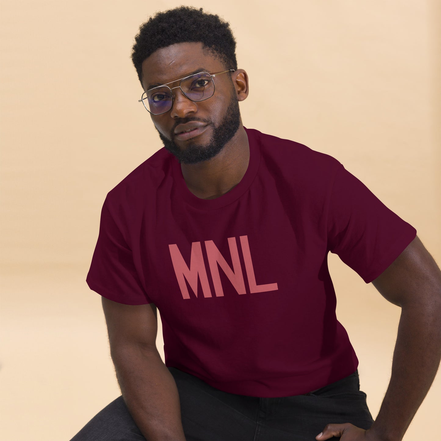 Aviation Enthusiast Men's Tee - Deep Pink Graphic • MNL Manila • YHM Designs - Image 03