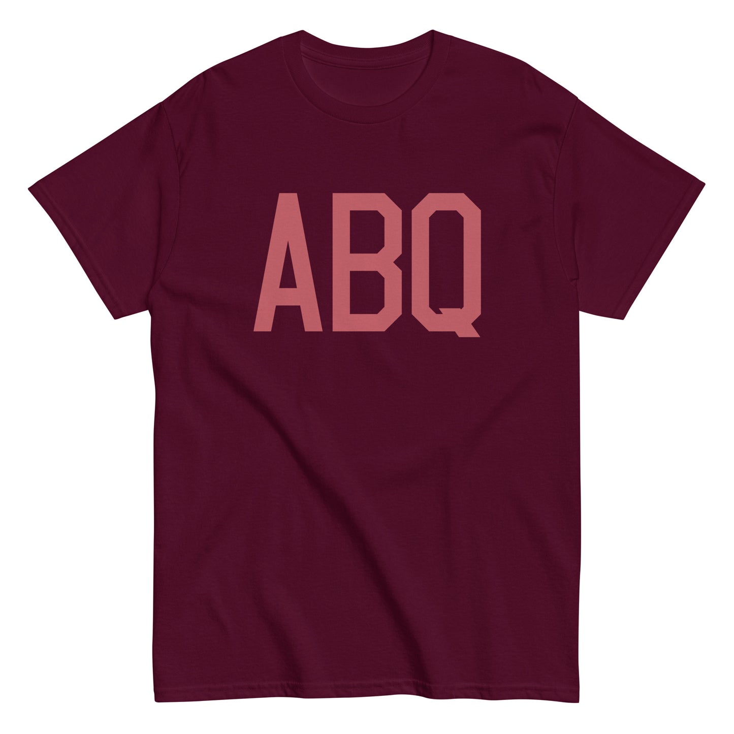 Aviation Enthusiast Men's Tee - Deep Pink Graphic • ABQ Albuquerque • YHM Designs - Image 01