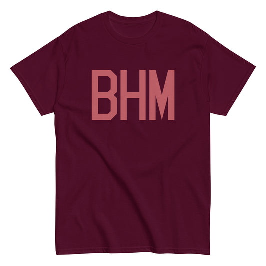 Aviation Enthusiast Men's Tee - Deep Pink Graphic • BHM Birmingham • YHM Designs - Image 01