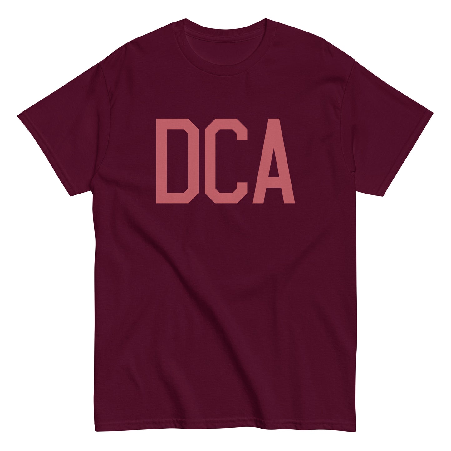 Aviation Enthusiast Men's Tee - Deep Pink Graphic • DCA Washington • YHM Designs - Image 01