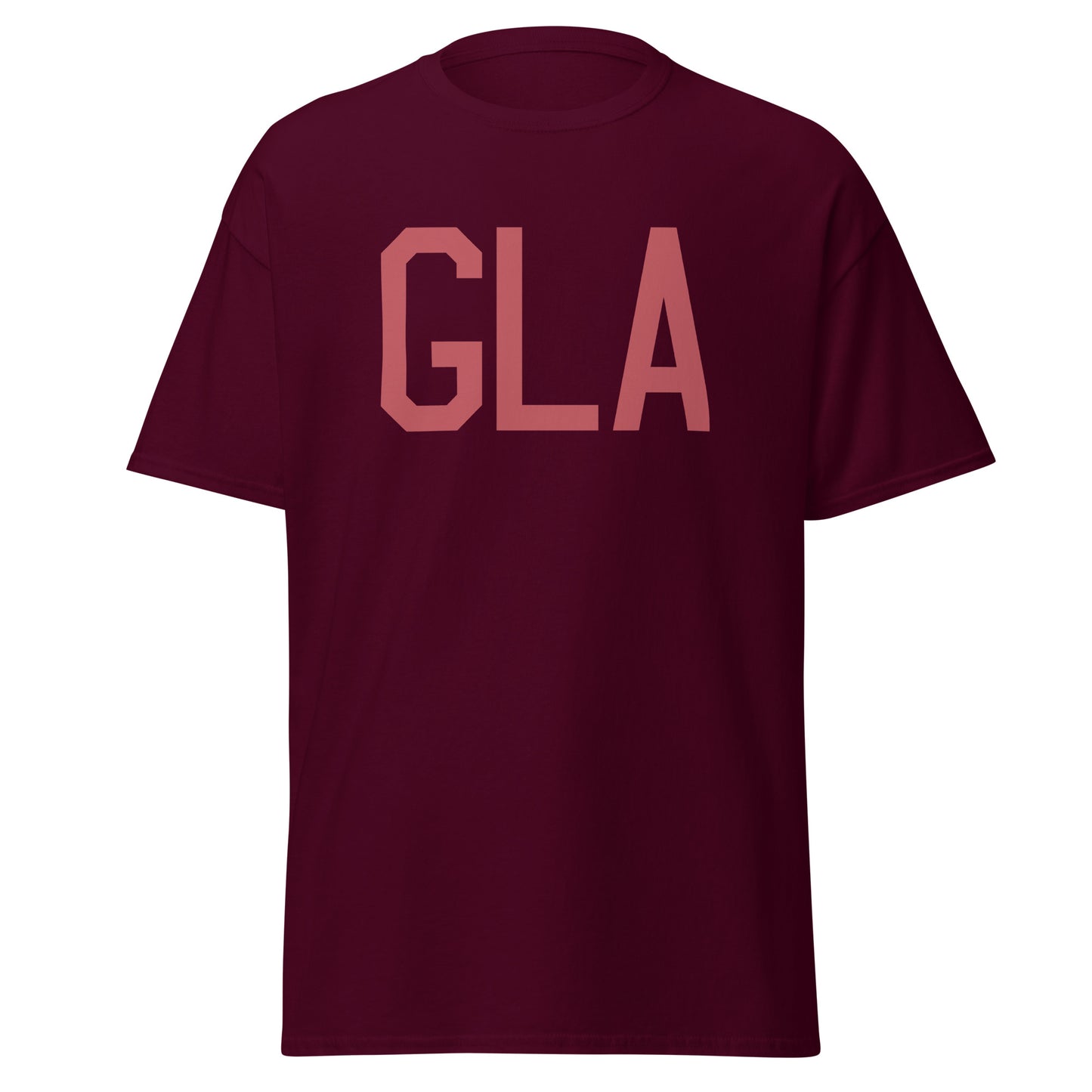 Aviation Enthusiast Men's Tee - Deep Pink Graphic • GLA Glasgow • YHM Designs - Image 05