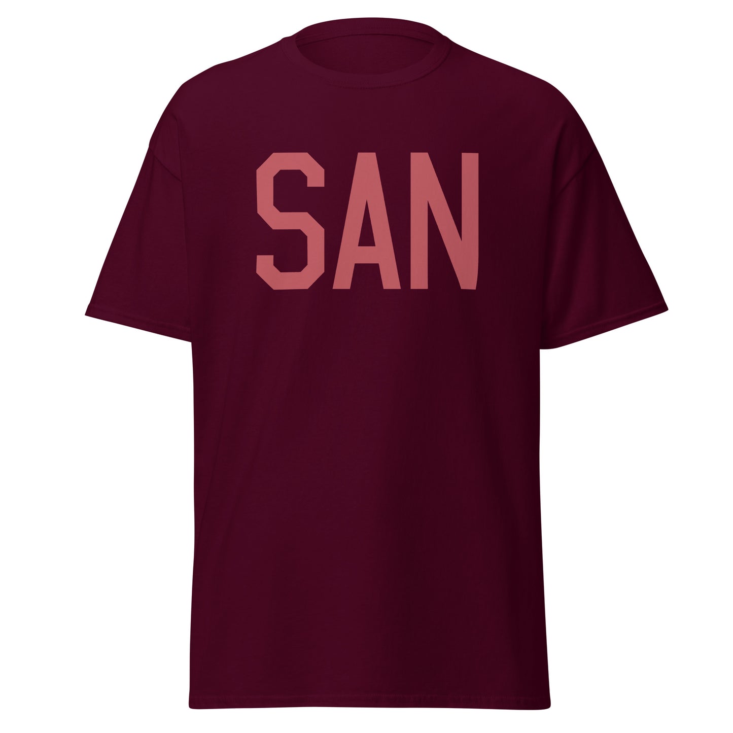 Aviation Enthusiast Men's Tee - Deep Pink Graphic • SAN San Diego • YHM Designs - Image 05